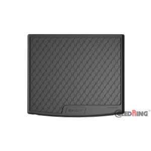 Tapis de coffre en caoutchouc pour VW Tiguan (sol élevé variable/non hybrid)